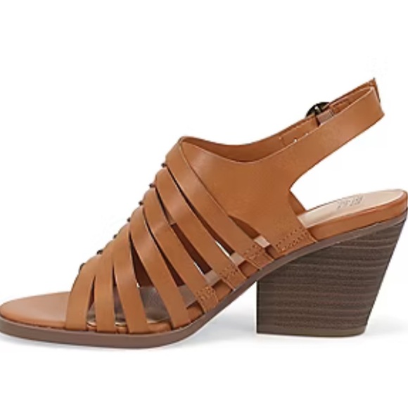 Frye and Company Galia Solid Tan Size 8 M Strappy Heeled Sandals - Picture 11 of 16